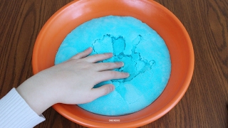 How to Make Iceberg Slime DIY Crunchy Fluffy Slime [upl. by Oicul]