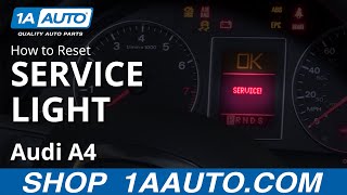 How to Reset Service Light 0409 Audi A4 [upl. by Bogie]