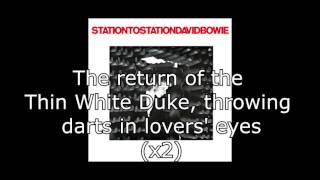 Station to Station  David Bowie  Lyrics [upl. by Etac541]