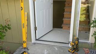 Jeld Wen Front Door Installation  Really crappy products and craftsmanship PART 1 [upl. by Boj]