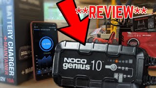 REVIEW NOCO Genius 10 Battery Charger  AGM amp Lithium [upl. by Miah]