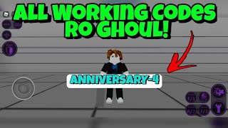 Ro Ghoul Mobile All Working Codes 2022 In RoGhoul [upl. by Onin]