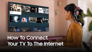 Samsung Smart TV How to connect your television to the Internet  Samsung UK [upl. by Itsyrc950]