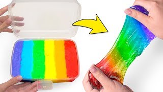 How To Make Rainbow Slime🌈💩 [upl. by Sirenay559]