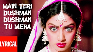 quotMain Teri Dushman Dushman Tu Meraquot Lyrical Video  Nagina  Lata Mangeshkar  Rishi Kapoor Sridevi [upl. by Dodi]