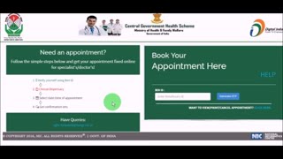 How to Book CGHS Online Appointment BookingCGHS Beneficiaries ऑनलाइन बुक करो Appointment [upl. by Naruq]