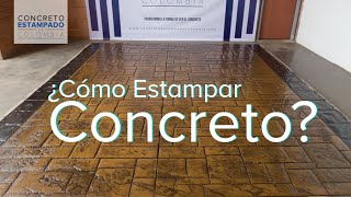 Concreto Estampado  Muestra 2 [upl. by Rafaelia919]