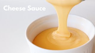 EASY HOMEMADE CHEESE SAUCE RECIPE  NACHO CHEESE SAUCE RECIPE [upl. by Umeko]