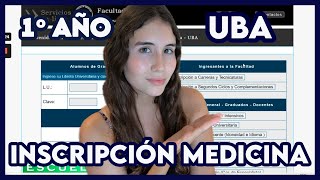 Inscripción a PRIMER AÑO  MEDICINA UBA [upl. by Arramat]