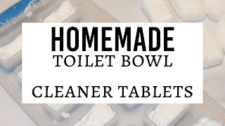 Homemade Toilet Bowl Cleaner Tablets [upl. by Winthorpe]