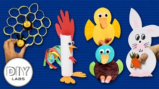 4 Cute Farm Animals  Crafts for Parents  FastnEasy  DIY Labs [upl. by Ario163]