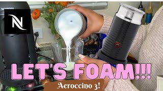 How To Foam Milk With Aeroccino 3 Make Coffee With Foam Tips amp Tricks  Easy Foamed Latte Recipe [upl. by Anerol]