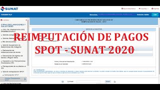 Cómo solicitar Reimputación SPOT 2020 [upl. by Barrus]