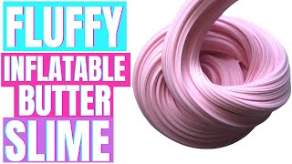 HOW TO MAKE BUTTER SLIME FLUFFY AND INFLATABLE [upl. by Sholem]