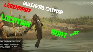 Legendary BULLHEAD CATFISH amp BOAT LOCATION Red Dead Redemption 2 [upl. by Mauralia66]