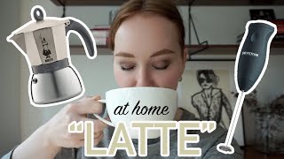 HOW TO MAKE A quotLATTEquot AT HOME moka pot  frother [upl. by Sedinoel]