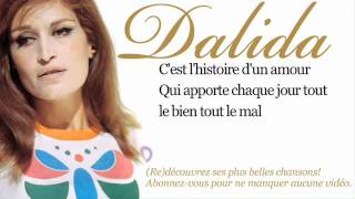 Dalida  Histoire dun amour  Paroles Lyrics [upl. by Halian]