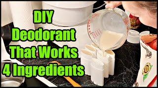 DIY All Natural Deodorant at Home Just 4 Ingredients [upl. by Nagaet]