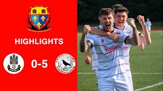 Caerleon 05 Cwmbrân Town  Gwent FA Senior cup  Quarter final highlights [upl. by Nednyl900]