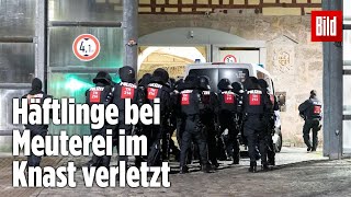 Gefängnismeuterei Polizei stürmt Knast in Thüringen  JVA Untermaßfeld [upl. by Cannell295]