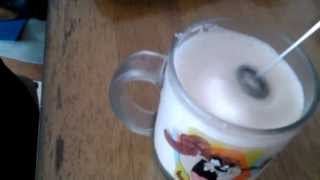 Aerolatte Review Frothing Cold Milk In Under 1 Minute [upl. by Lynnworth]